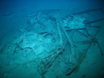 Believed to be wreckage of Walrus aircraft